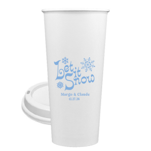 Celebrate the most wonderful time of the year with the Let It Snow Cup. A classic and cheerful design that is sure to warm hearts through the chilly holiday season. Available in a variety of colors and styles to best suit your tastes and needs. 