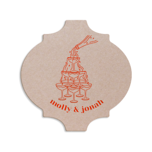 The Classic Champagne Tower Coaster is perfect for weddings, engagements, birthdays and nearly any other gathering or event. The popular design comes in a wide selection of colors so you can best match your event and style. 
