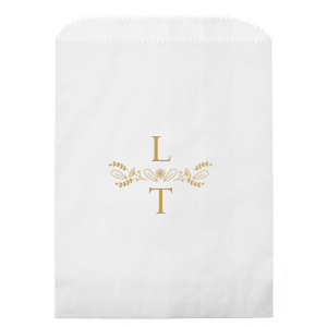 Our custom White Party Bag with Satin 18 Kt. Gold Foil has a Sunflower Bouquet graphic and is good for use in Wedding, Anniversary and Home themed parties and couldn't be more perfect. It's time to show off your impeccable taste.
