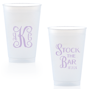 Our Stock the Bar Monogram Cup will give your party the personalized touch every host desires.