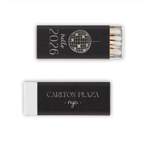 The new year is bright with the Hello New Year 2026 Match! The sleek and chic design is sure spark up a good time at this year's holiday function. Easily customizable to match your taste, perfect for creating a New Year's souvenir! 