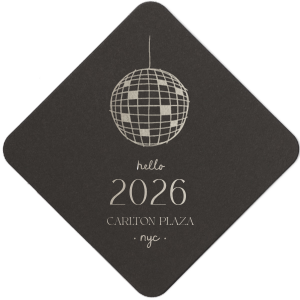Begin the year with style with the Hello New Year 2026 Coaster! The stylish and functional coaster comes in a variety of shapes and colors to suit your festivity needs.