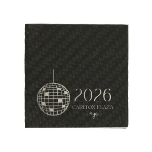 Celebrate the good times this coming yea with the Hello New Year 2026 Napkin. Available in a variety of styles, colors and sizes, the elegant and functional dinnerware is perfect for celebrations at home or work. 