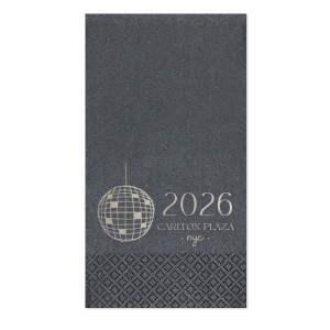 Celebrate the good times this coming yea with the Hello New Year 2026 Napkin. Available in a variety of styles, colors and sizes, the elegant and functional dinnerware is perfect for celebrations at home or work. 