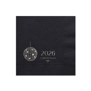 Celebrate the good times this coming yea with the Hello New Year 2026 Napkin. Available in a variety of styles, colors and sizes, the elegant and functional dinnerware is perfect for celebrations at home or work. 