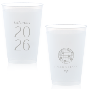 Cheers to the new year with the Hello New Year 2026 Cup! The trendy cup is perfect for holiday parties, available in a variety of sizes, styles and colors to best suit your party-going needs.