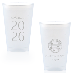 Cheers to the new year with the Hello New Year 2026 Cup! The trendy cup is perfect for holiday parties, available in a variety of sizes, styles and colors to best suit your party-going needs.