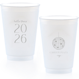 Cheers to the new year with the Hello New Year 2026 Cup! The trendy cup is perfect for holiday parties, available in a variety of sizes, styles and colors to best suit your party-going needs.