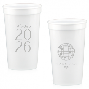 Cheers to the new year with the Hello New Year 2026 Cup! The trendy cup is perfect for holiday parties, available in a variety of sizes, styles and colors to best suit your party-going needs.