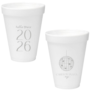 Cheers to the new year with the Hello New Year 2026 Cup! The trendy cup is perfect for holiday parties, available in a variety of sizes, styles and colors to best suit your party-going needs.