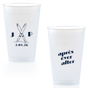 Enjoy a cool beverage after hitting the slopes served in the Après Ever After Cup. The sporty design is perfect for when you need a referesher at home or on holiday. Customize the design to give it your own unique and personalized touch.