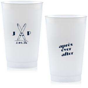 Enjoy a cool beverage after hitting the slopes served in the Après Ever After Cup. The sporty design is perfect for when you need a referesher at home or on holiday. Customize the design to give it your own unique and personalized touch.