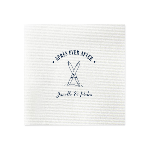 The Après Ever After Napkin is just what you need for home entertainment during the winter season. The customizable design is perfect for holiday, vacation or outdoor themed parties available in a variety of colors, materials and styles to compliment your unique tastes.