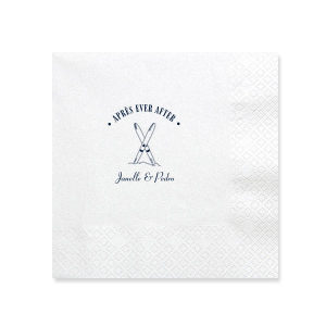 The Après Ever After Napkin is just what you need for home entertainment during the winter season. The customizable design is perfect for holiday, vacation or outdoor themed parties available in a variety of colors, materials and styles to compliment your unique tastes.