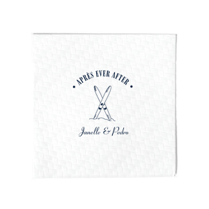 The Après Ever After Napkin is just what you need for home entertainment during the winter season. The customizable design is perfect for holiday, vacation or outdoor themed parties available in a variety of colors, materials and styles to compliment your unique tastes.