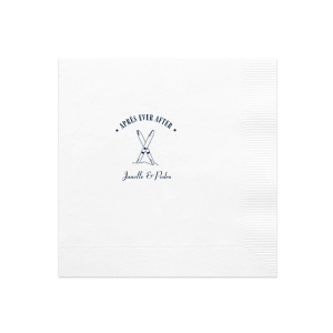 The Après Ever After Napkin is just what you need for home entertainment during the winter season. The customizable design is perfect for holiday, vacation or outdoor themed parties available in a variety of colors, materials and styles to compliment your unique tastes.