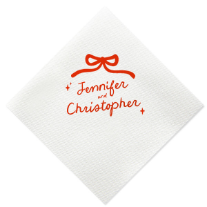 Spread the love for any occasion with the Hand-drawn Twinkle & Bow Napkin. This trendy and stylish design is customizable in a wide variety of colors and materials to create the perfect match for your intimate event. 