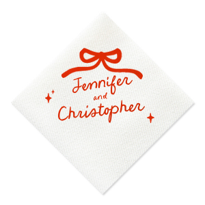 Spread the love for any occasion with the Hand-drawn Twinkle & Bow Napkin. This trendy and stylish design is customizable in a wide variety of colors and materials to create the perfect match for your intimate event. 