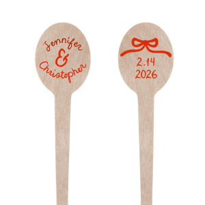 Spread the love at your next party event with the Hand-drawn Bow & Names Stir Stick. Featuring customizable names and dates in a your choice of colors, add a personal touch that guest's are sure to love.