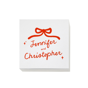 Put your heart into gift giving with the Hand-drawn Twinkle & Bow Box. Available in a variety of different box styles to best suit your needs, customize the lovely gift box with your choice of foil stamp colors and personalized text to showcase your wholehearted adoration. 