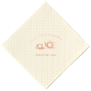 Where-ever you are, whatever the occasion, it's always a good time for a cuppa! Set your table with the It's Tea O'Clock Somewhere Napkin. The quaint napkin is perfect for home entertainment, birthdays, retirement and other special events as well as being suitable for businesses and cafes. Printed on your choice of style and color for napkin or text, your custom design will steep in the adoration of your tea time guests.