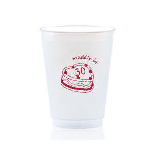 The Cherry Cake Cup makes for a sweet addition to your next party event! Whether it's for a birthday, valentines or wedding, the cute cup is available in a wide variety of styles and colors to best match your personal tastes.
