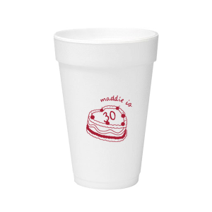 The Cherry Cake Cup makes for a sweet addition to your next party event! Whether it's for a birthday, valentines or wedding, the cute cup is available in a wide variety of styles and colors to best match your personal tastes.