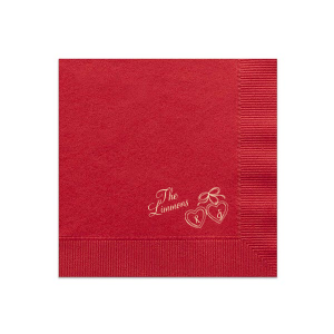 Show your ever-lasting commitment with the Heart Locket Napkin. Whether for weddings, engagements or anniversaries, the highly stylish and functional napkin is customizable in your choice of color and style to make your special party event is one to remember forever.
