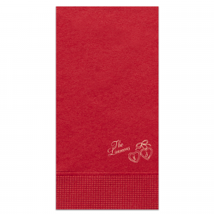 Show your ever-lasting commitment with the Heart Locket Napkin. Whether for weddings, engagements or anniversaries, the highly stylish and functional napkin is customizable in your choice of color and style to make your special party event is one to remember forever.