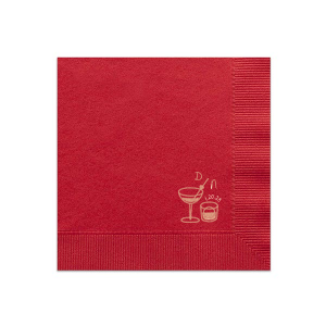 This His & Hers Cocktails Napkin features hand-drawn martini and rocks glass icons with a minimalist initial and date details. Add it to your bar setup to elevate entertaining and serve drinks with style. Perfect for engagement parties, weddings, or at-home cocktail hours.