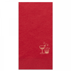 This His & Hers Cocktails Napkin features hand-drawn martini and rocks glass icons with a minimalist initial and date details. Add it to your bar setup to elevate entertaining and serve drinks with style. Perfect for engagement parties, weddings, or at-home cocktail hours.