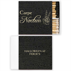 Strike up scarey good times with the Carpe Noctem Match. Perfect for Halloween parties and events, these highly detailed and customizable matches will leave a lasting impression burned into your guests' minds.