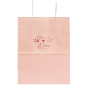 Cherish the union of love with the Heartfelt Wedding Fancy Script Names Bag. It beautifully showcases the couple’s names in sweet, fancy script, united by a whimsical bough culminating in a central heart. Below, the event date adds a final touch, symbolizing the joining of two lives into one heartfelt journey.