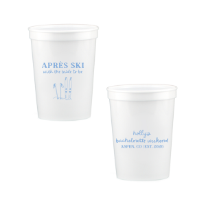 The Bride To Be Après Cup is perfect for destination bachelorette parties! Memorialize your special event with a high quality cup of your style choice printed in the color that best matches your taste. Personalize the text to convey all the important details and any well wishes for honored guests.