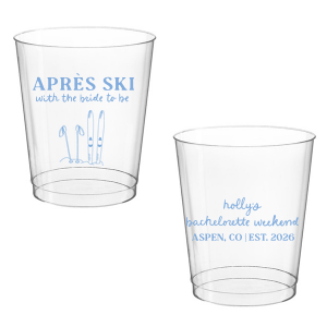 The Bride To Be Après Cup is perfect for destination bachelorette parties! Memorialize your special event with a high quality cup of your style choice printed in the color that best matches your taste. Personalize the text to convey all the important details and any well wishes for honored guests.
