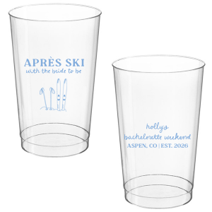 The Bride To Be Après Cup is perfect for destination bachelorette parties! Memorialize your special event with a high quality cup of your style choice printed in the color that best matches your taste. Personalize the text to convey all the important details and any well wishes for honored guests.