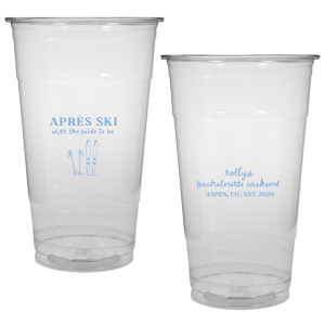 The Bride To Be Après Cup is perfect for destination bachelorette parties! Memorialize your special event with a high quality cup of your style choice printed in the color that best matches your taste. Personalize the text to convey all the important details and any well wishes for honored guests.