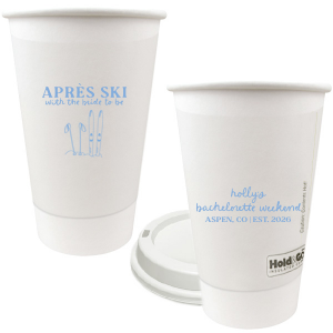 The Bride To Be Après Cup is perfect for destination bachelorette parties! Memorialize your special event with a high quality cup of your style choice printed in the color that best matches your taste. Personalize the text to convey all the important details and any well wishes for honored guests.