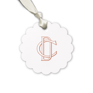 Add a personal touch to your thank-you gifts with the Linked Initials Wedding Tag. Featuring the timeless design of intertwined initials forming an unbreakable chain, these tags symbolize enduring gratitude. A personalized detail that elevates your appreciation and showcases your eye for elegance.
