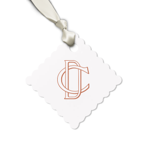 Add a personal touch to your thank-you gifts with the Linked Initials Wedding Tag. Featuring the timeless design of intertwined initials forming an unbreakable chain, these tags symbolize enduring gratitude. A personalized detail that elevates your appreciation and showcases your eye for elegance.