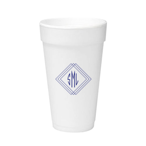 Elevate your event with the Prism Frame Monogram Cup. This mesmerizing design features layered 3D squares creating a prism effect, with your monogram elegantly framed at the center. It’s an artistic blend of sophistication and optical enchantment—perfect for a truly memorable celebration.