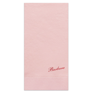 Show off yourself with the Bespoke Name Napkin. The simple design features elegant customizable text in your choice of foil and napkin color. Perfect for celebrating birthdays, bridal showers, retirements or simple home entertainment. 
