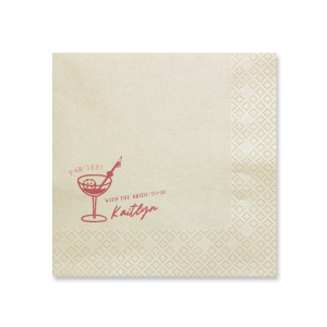 Get the par-tee started with the Par-Tee Bridal Shower Napkin from our Country Club collection. The customizable napkin features a variety of foil and napkin colors to best personalize your party event, making it perfect for outdoor and summertime occasions. 