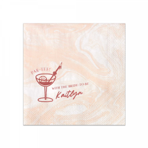 Get the par-tee started with the Par-Tee Bridal Shower Napkin from our Country Club collection. The customizable napkin features a variety of foil and napkin colors to best personalize your party event, making it perfect for outdoor and summertime occasions. 