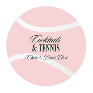 Set your party right with the Cocktails & Tennis Photo Coaster from our Country Club collection. Enjoy the high quality of the custom photo printed coaster elevating your party to a memorable event. It's the perfect match for your party!
