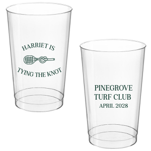 Sip away at your summertime bridal shower and bachelor party with the Tying The Note Tennis Cup from our Country Club collection. Available in a wide variety of cup styles and colors, you can customize the text and more to best match your summer vibe!