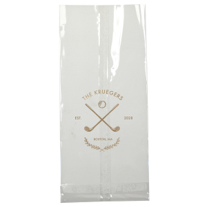 Send guests home from your summertime party with the Family Name Tennis Gift Bag from our Country Club collection. The sporty and sleek design gives off club house vibes, perfect for making your guests feel extra special. Customize the design with you own text and choice of color and styles to best match your unique tastes.
