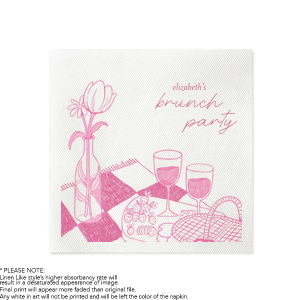 Add a floral touch to your next party event with Birthday Brunch Full Color Napkin. Printed in the ink color of your choice, the high quality and functional napkin is perfect for springtime functions such as birthdays, bridal showers or home entertainment. Customize the design today to make it your own!