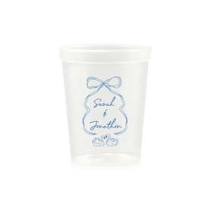 Pair your next party event with the stylish Swan Lovers Cup. The elegant design features two swans mirroring your own partnership. Customize the cup in your choice of style and color to best reflect you and your partner's unique love.