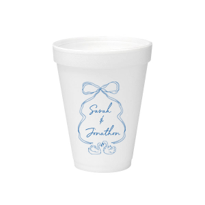 Pair your next party event with the stylish Swan Lovers Cup. The elegant design features two swans mirroring your own partnership. Customize the cup in your choice of style and color to best reflect you and your partner's unique love.